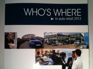 Who's Where in Auto Retail 2012 Cover